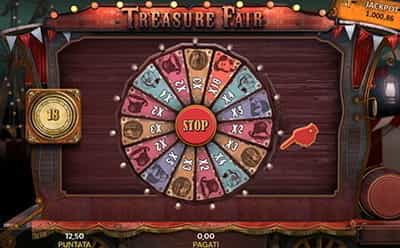 Bonus game della slot Treasure Fair di Random Logic.