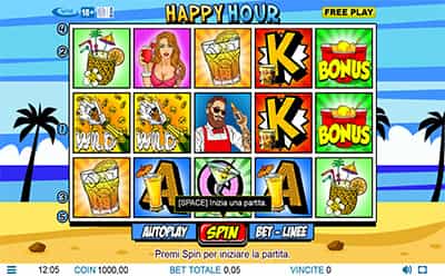 La slot Happy Hour dello sviluppatore WMG.