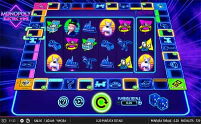 La slot machine Monopoly Electric Wins realizzata da SG Digital.