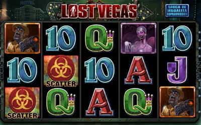 Il simbolo Scatter sui rulli della slot Lost Vegas.