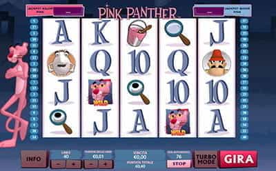 : Il simbolo Wild della slot Pink Panther griffata Playtech.