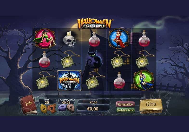 La modalità demo della slot Halloween Fortune di Playtech.