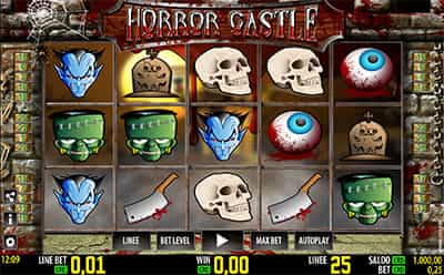 La macchinetta Horror Castle, prodotta da Worldmatch.