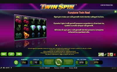 La funzione Twin Reel della slot Twin Spin di NetEnt.