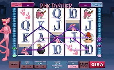 Una partita vincente sulla slot targata Playtech Pink Panther.