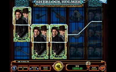 Sessione vincente alla slot Sherlock Holmes di IGT.