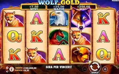 Wolf Gold simbolo wild
