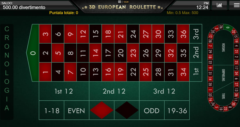 3D Roulette, sviluppato da Iron Dog
