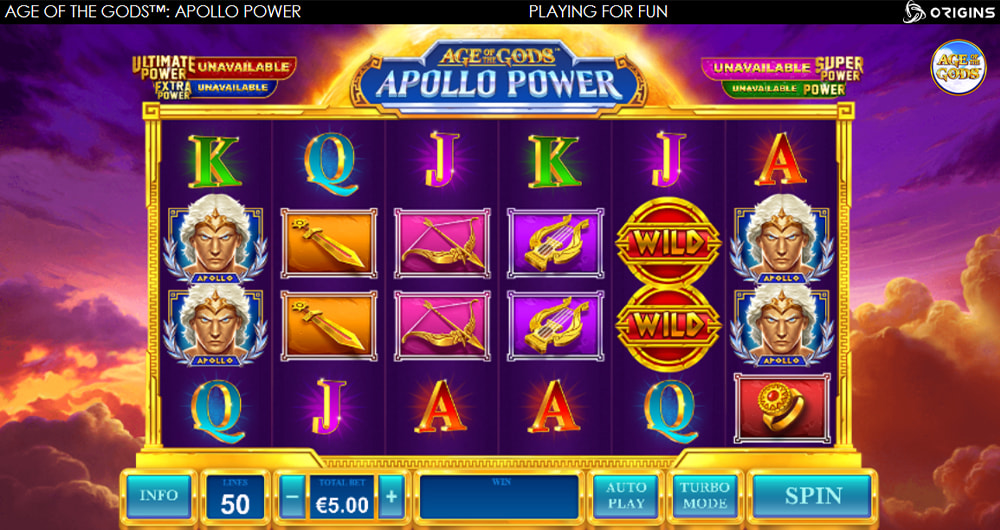 Age of the Gods Apollo Power gratis: la demo