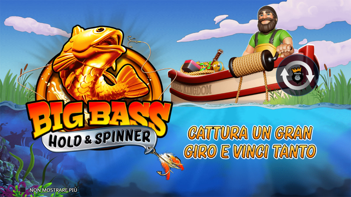 La schermata principale della slot Big Bass Bonanza