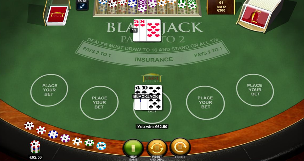 Blackjack Pontoon, sviluppato da Playtech