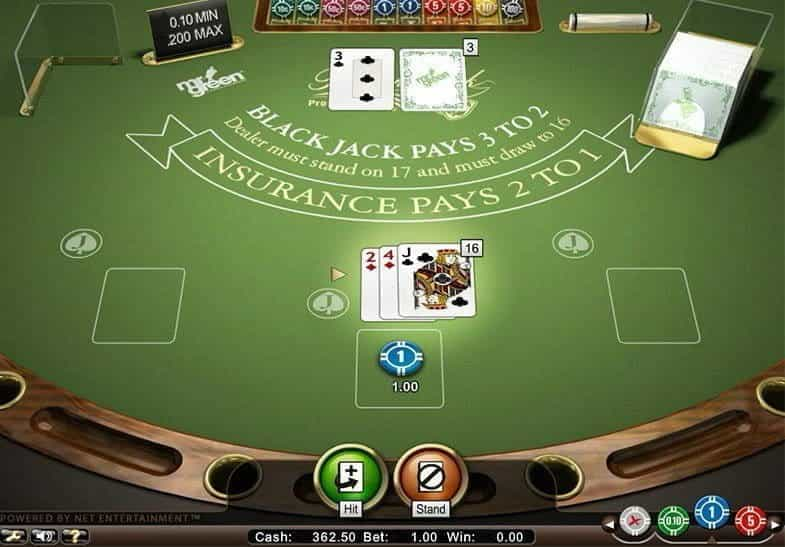 La versione demo di Blackjack Professional Series