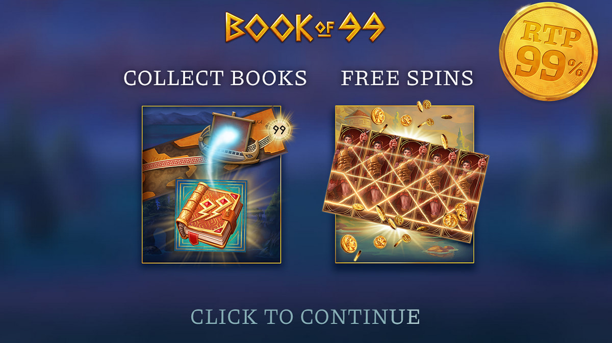 La schermata principale della slot Book of 99