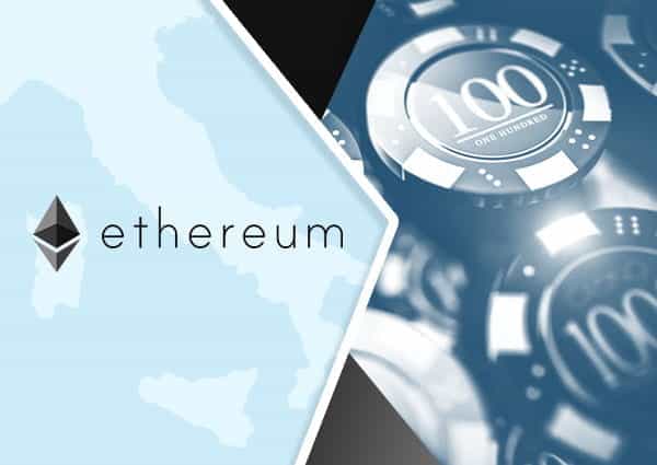 Il logo di Ethereum e delle fiche