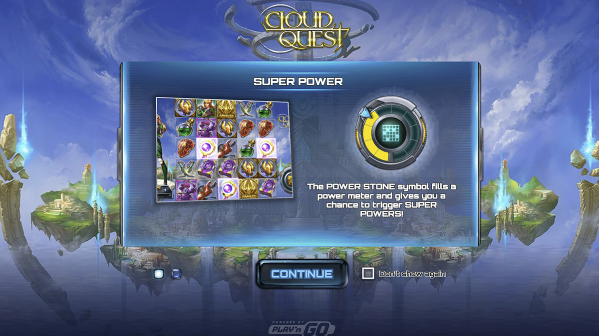 La schermata principale della slot Cloud Quest