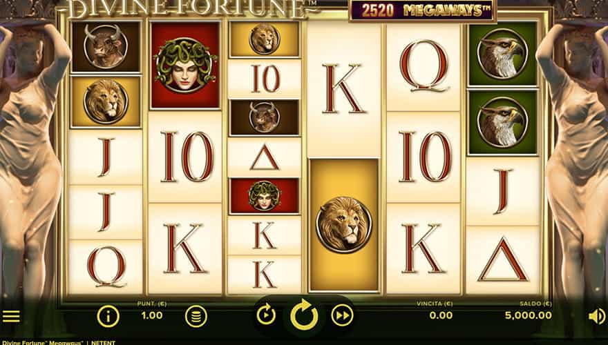 Divine Fortune Megaways gratis: la demo