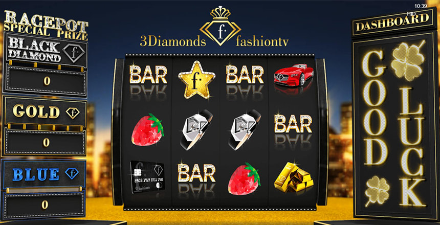 La slot 3 Diamonds FashionTV di Espresso Games.