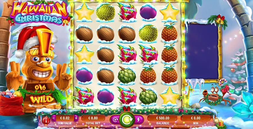 La slot Hawaiian Christmas prodotta da GameArt.