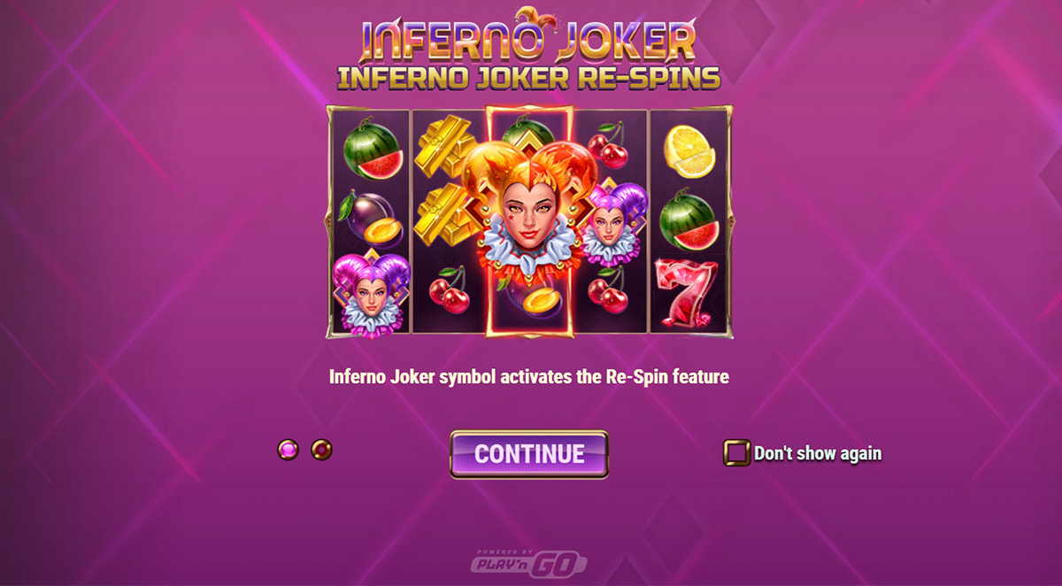 La schermata principale della slot Inferno Joker