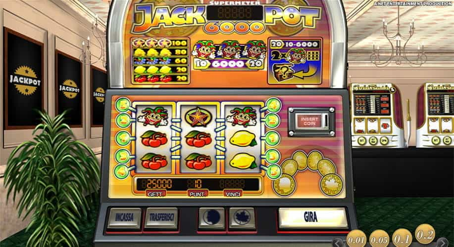 Jackpot 6000 gratis: la demo