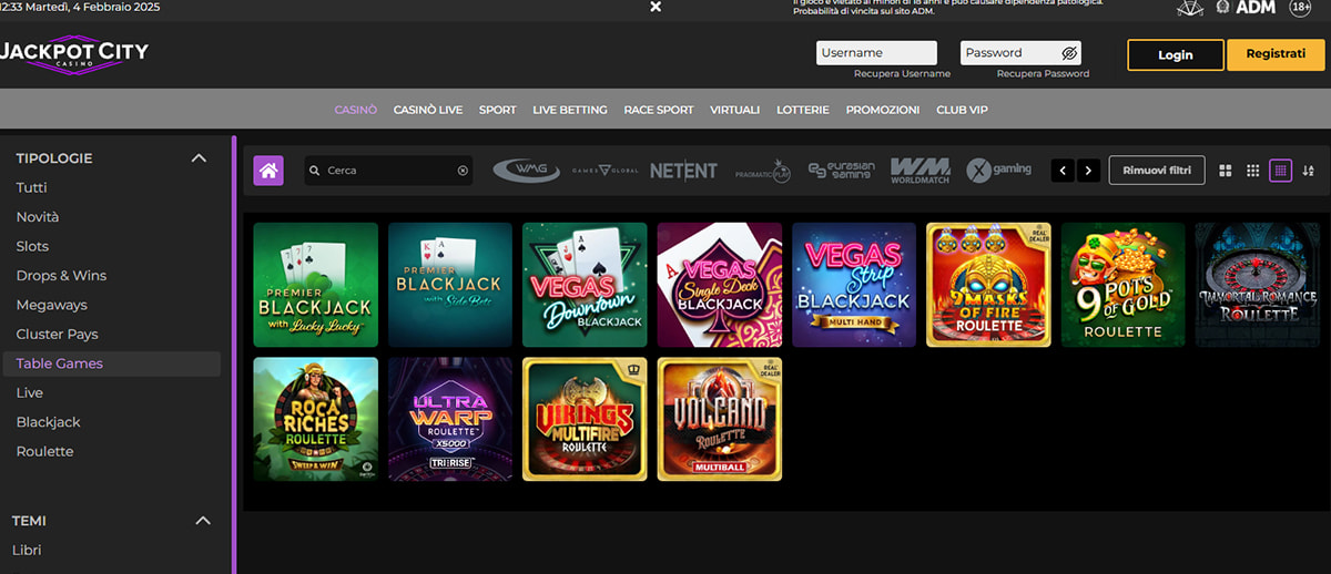 Una panoramica dei giochi di roulette di JackpotCity