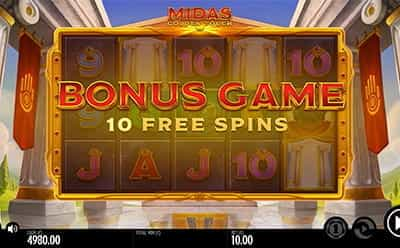 Midas Golden Touch giro bonus