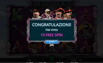 Musketeer slot giri gratis