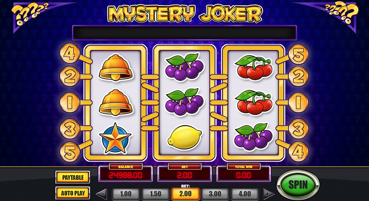 La schermata principale della slot Mystery Joker