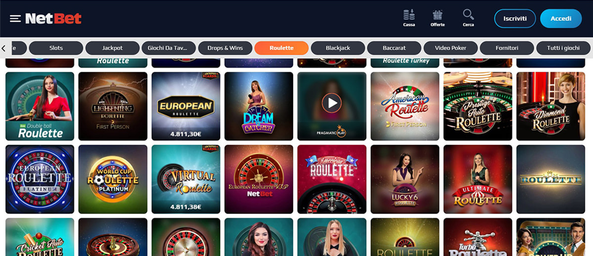 Una panoramica dei giochi di roulette di NetBet