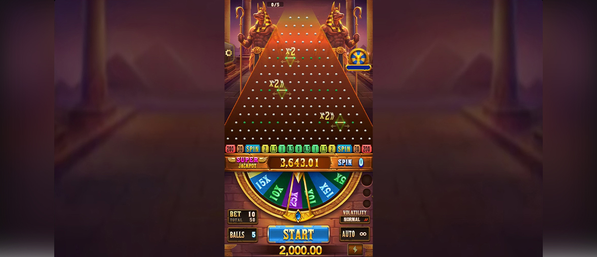 Schermata di gioco di Plinko Empire di TaDa Gaming