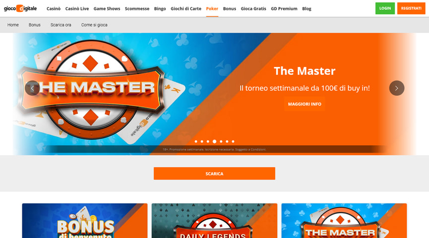 gioco digitale poker