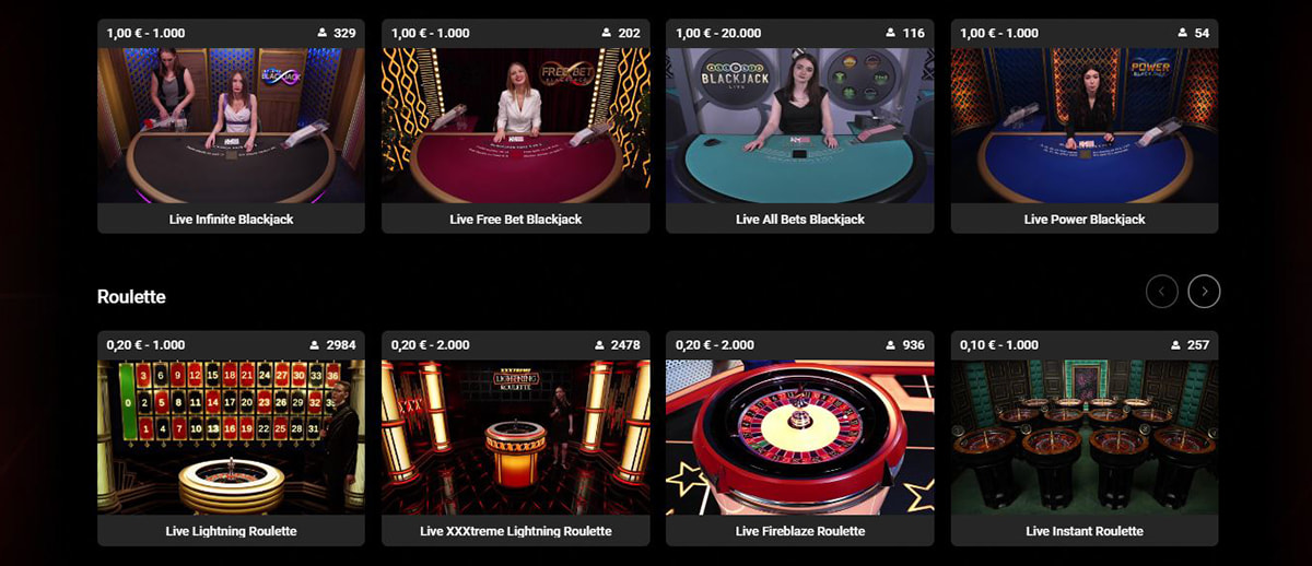 Una panoramica dei giochi del casinò live di PokerStars