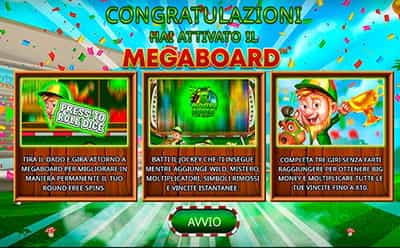 Racetrack Riches Megaboard giri gratis