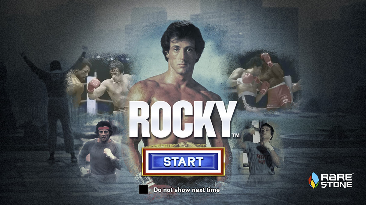 La schermata principale della slot Rocky