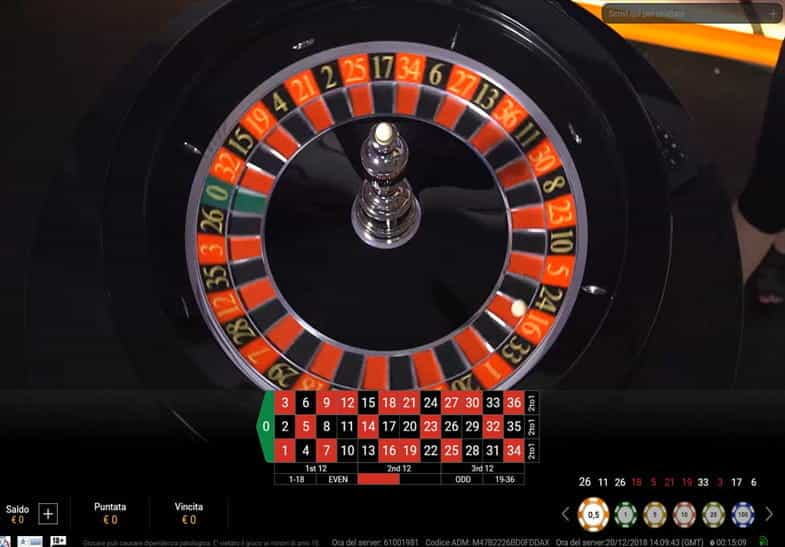 La versione demo di Classic Roulette