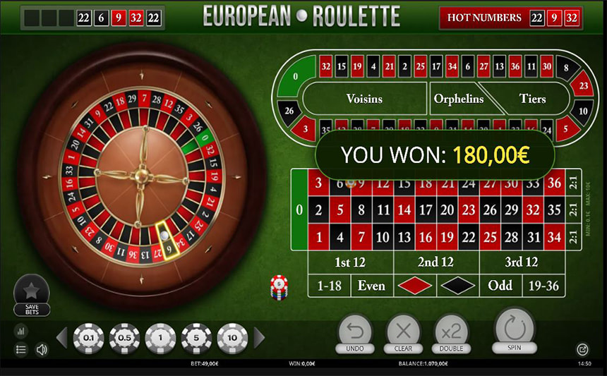 Una partita con la Roulette Europea di iSoftBet.