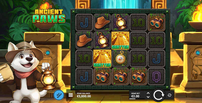 La slot Ancient Paws prodotta da Bullshark.