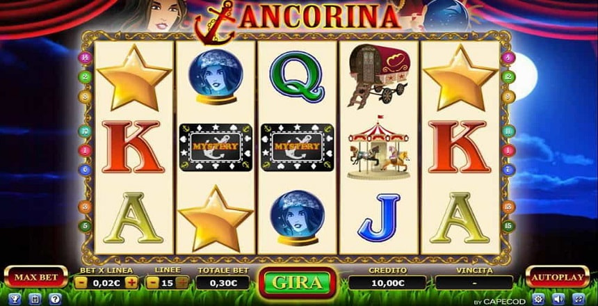La slot Ancorina prodotta da Capecod.