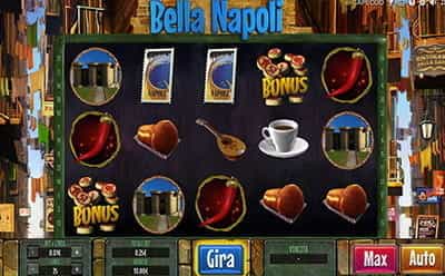 La slot machine Bella Napoli prodotta da Capecod.