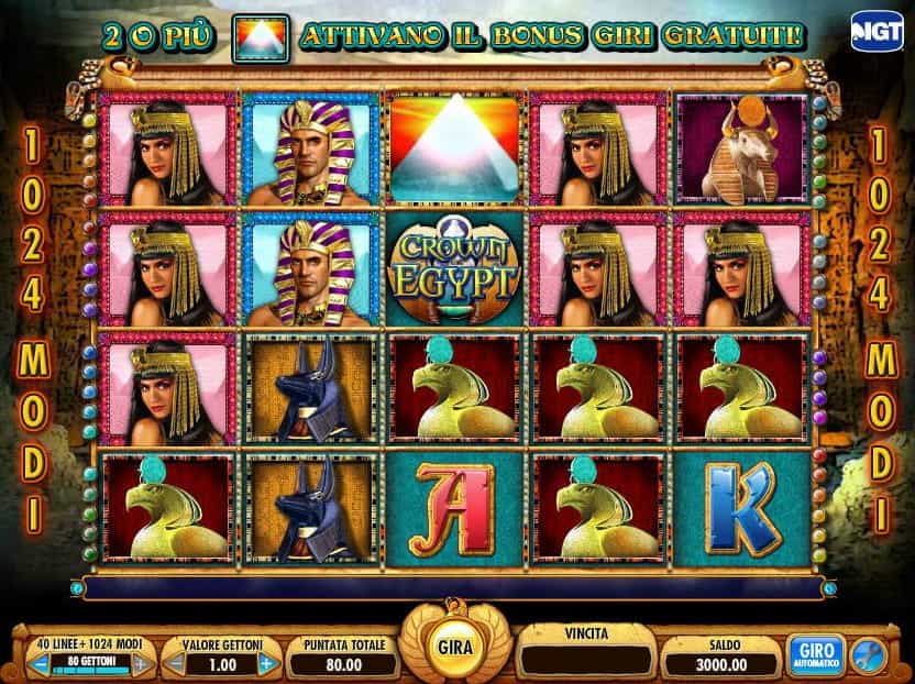 La slot machine Crown of Egypt di IGT