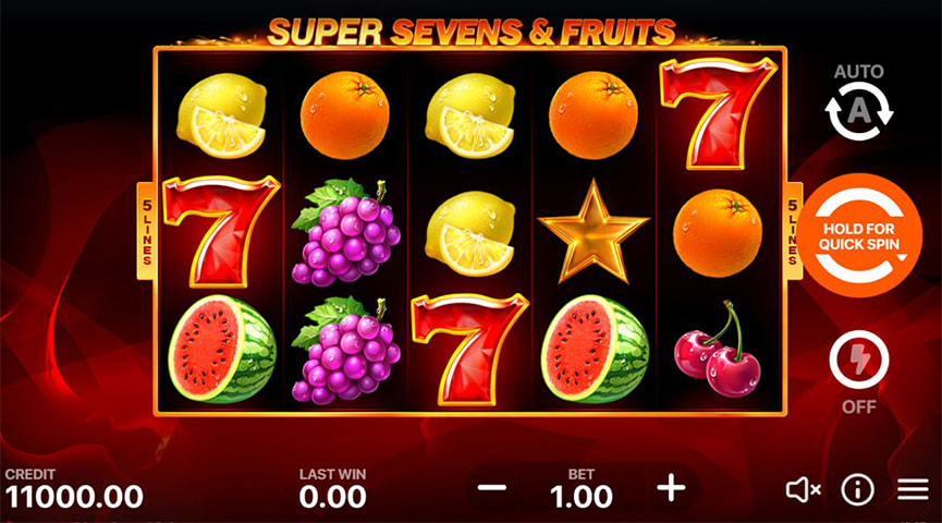 La slot Super Sevens and Fruits