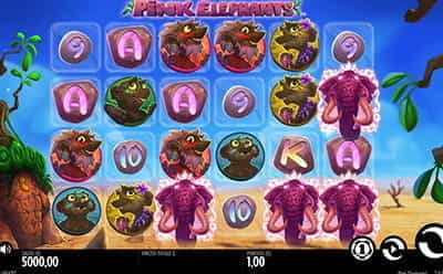 La slot machine Pink Elephants prodotta da Thunderkick.