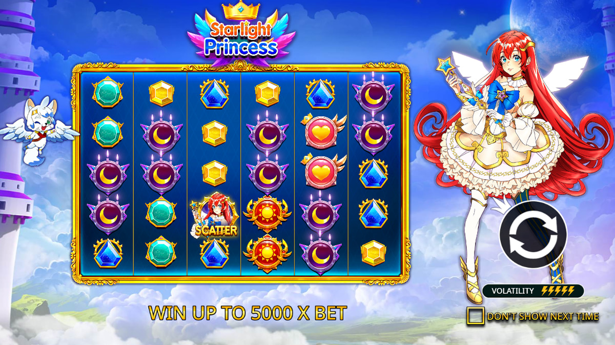 La schermata principale della slot Starlight Princess