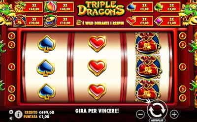 La slot machine Triple Dragons di Pragmatic Play.