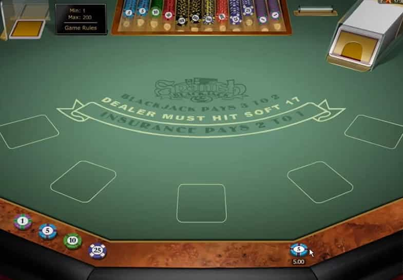 La versione demo del Blackjack Spagnolo