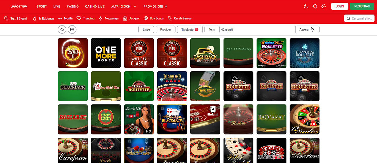 Una panoramica dei giochi di roulette di Sportium.