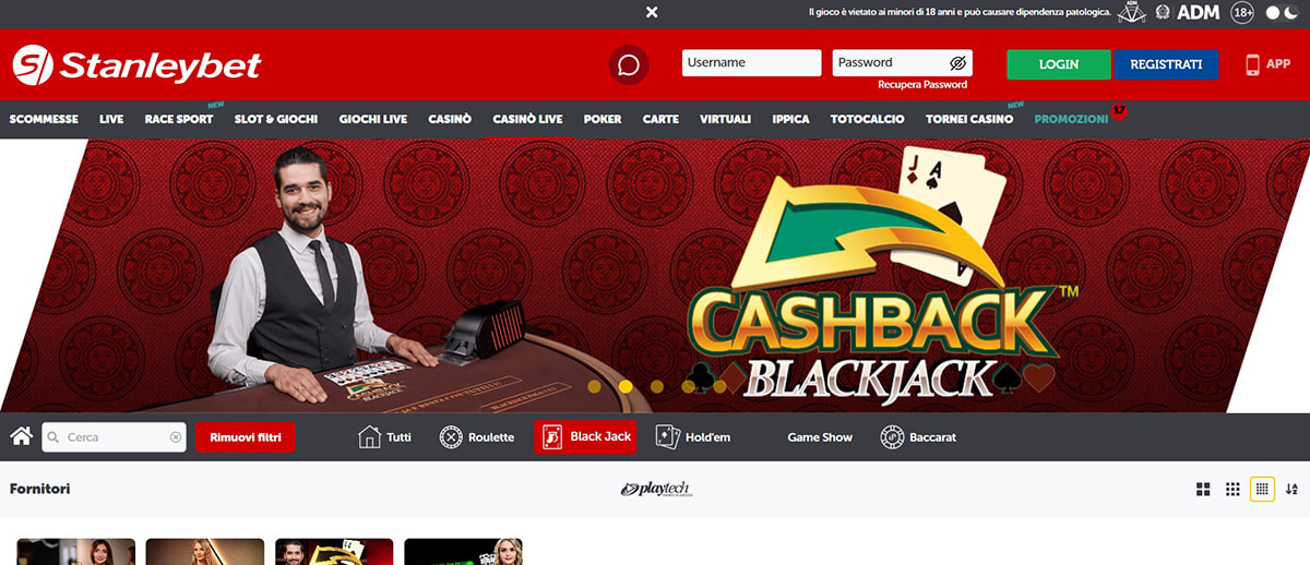 Una panoramica dei giochi di blackjack di Stanleybet