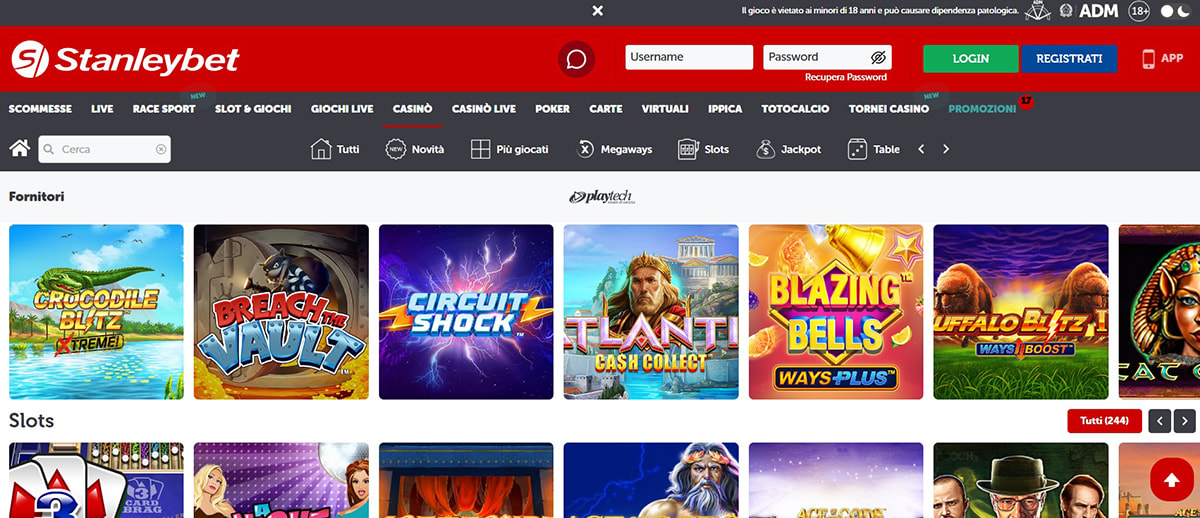 Una panoramica delle slot di Stanleybet