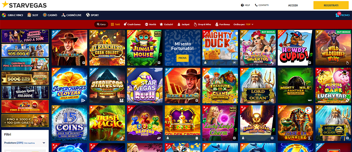 Una panoramica delle slot di StarVegas