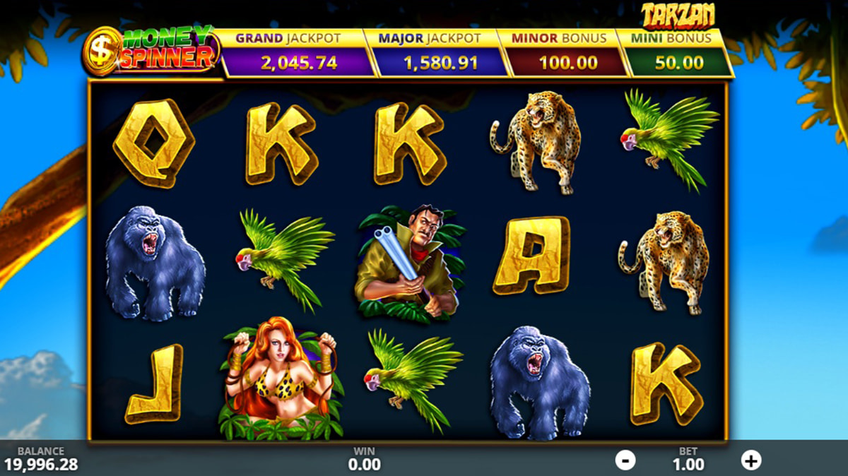 La schermata principale della slot Tarzan